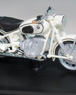 Motorradmodell 1:18 BMW R69S weiss
