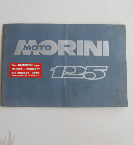 FHB Fahrerhandbuch Moto Morini 125 1977