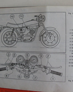 FHB Fahrerhandbuch Moto Morini 125 1977