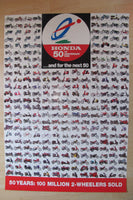 Poster Motorrad Honda Modellpalette 1998