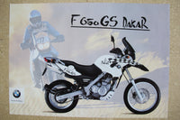 Poster Motorrad BMW F650GS Dakar