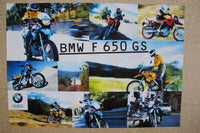 Poster Motorrad BMW F650GS bunt