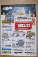 Poster LKW Plakat Truck Festival 1989 Bern