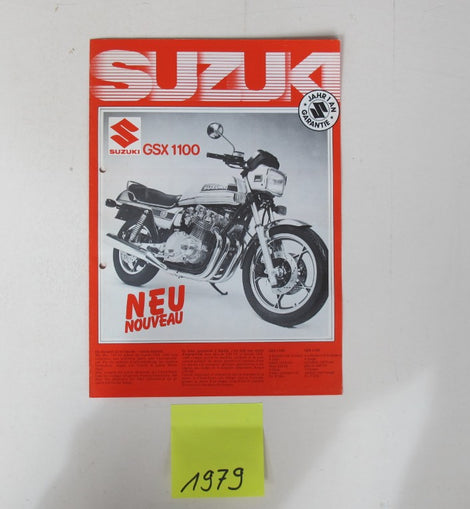 Prospekt Suzuki 1979 Modellpalette