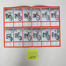 Prospekt Suzuki 1979 Modellpalette