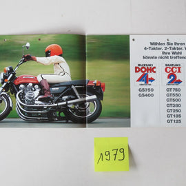 Prospekt Suzuki 1979 Modellpalette II