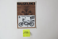 Prospekt Suzuki 1980 Modellpalette