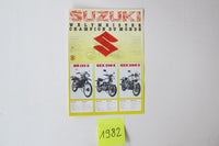 Prospekt Suzuki 1982 Modellpalette