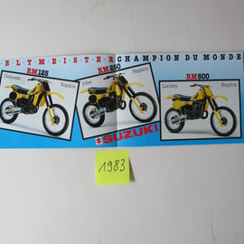 Prospekt Suzuki 1983 Modellpalette