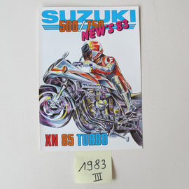 Prospekt Suzuki 1983 Modellpalette III