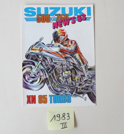 Prospekt Suzuki 1983 Modellpalette III