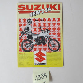 Prospekt Suzuki 1984 Modellpalette I