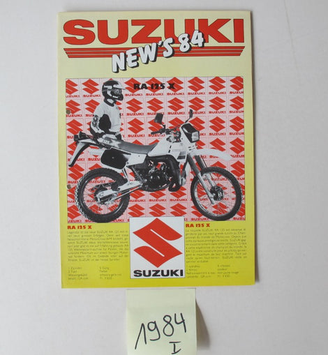 Prospekt Suzuki 1984 Modellpalette I