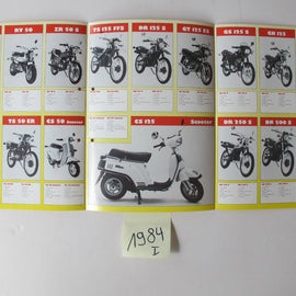 Prospekt Suzuki 1984 Modellpalette I
