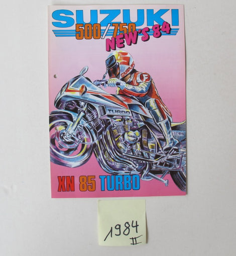 Prospekt Suzuki 1984 Modellpalette II