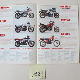 Prospekt Suzuki 1984 Modellpalette II