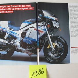Prospekt Suzuki 1986 Modellpalette