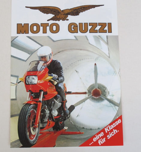 Prospekt Moto-Guzzi Modellpalette V65, Cali2, Florida, LeMans850T SW