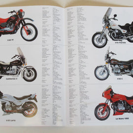 Prospekt Moto-Guzzi Modellpalette V65, Cali2, Florida, LeMans850T SW