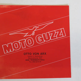 Prospekt Moto-Guzzi Modellpalette V35, V50, V65, 850T, LM3, 3x Carabinieri, Militare