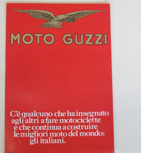 Prospekt Moto-Guzzi Modellpalette Nibbio, Dingo, Cross, 254, LM1, T3, Convert