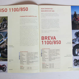 Prospekt Moto-Guzzi Modellpalette 2006, Griso, Breva, Norge, Touring,Cali, Nevada, Corsa