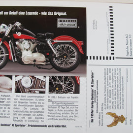 Prospekt Harley-Davidson Sportster XL 883 1957 Franklin Mint