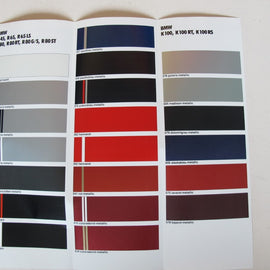 Prospekt BMW Farbpalette 1985