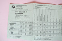 Prospekt BMW Preisliste 1987 02. 01