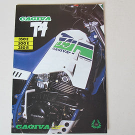Prospekt Cagiva T4, 350E, 350R, 500E