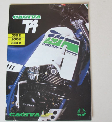 Prospekt Cagiva T4, 350E, 350R, 500E