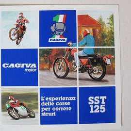 Prospekt Cagiva SST125 blau
