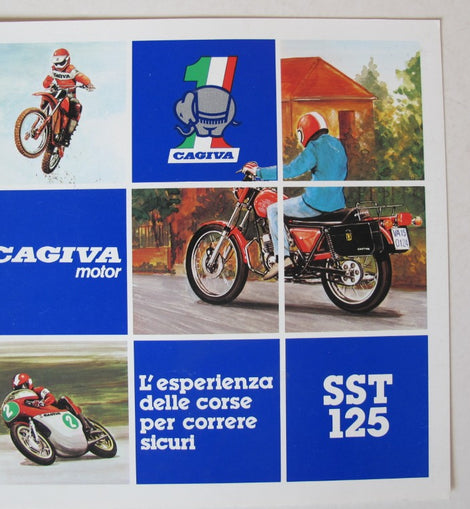 Prospekt Cagiva SST125 blau