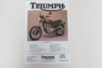 Prospekt Triumph Bonneville 750 1985