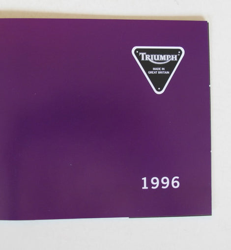 Prospekt Triumph Modellreihe 1996
