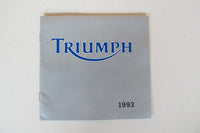 Prospekt Triumph Modellreihe 1993