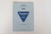 Prospekt Triumph Preisliste 1995