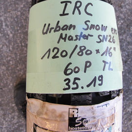 Reifen 16" 120/80-16" IRC Urban Snow evo